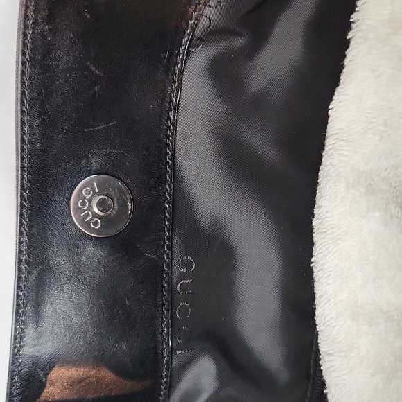 Gucci Bamboo Black Nylon Small Tote with Leather Trim - Picture 7 of 11